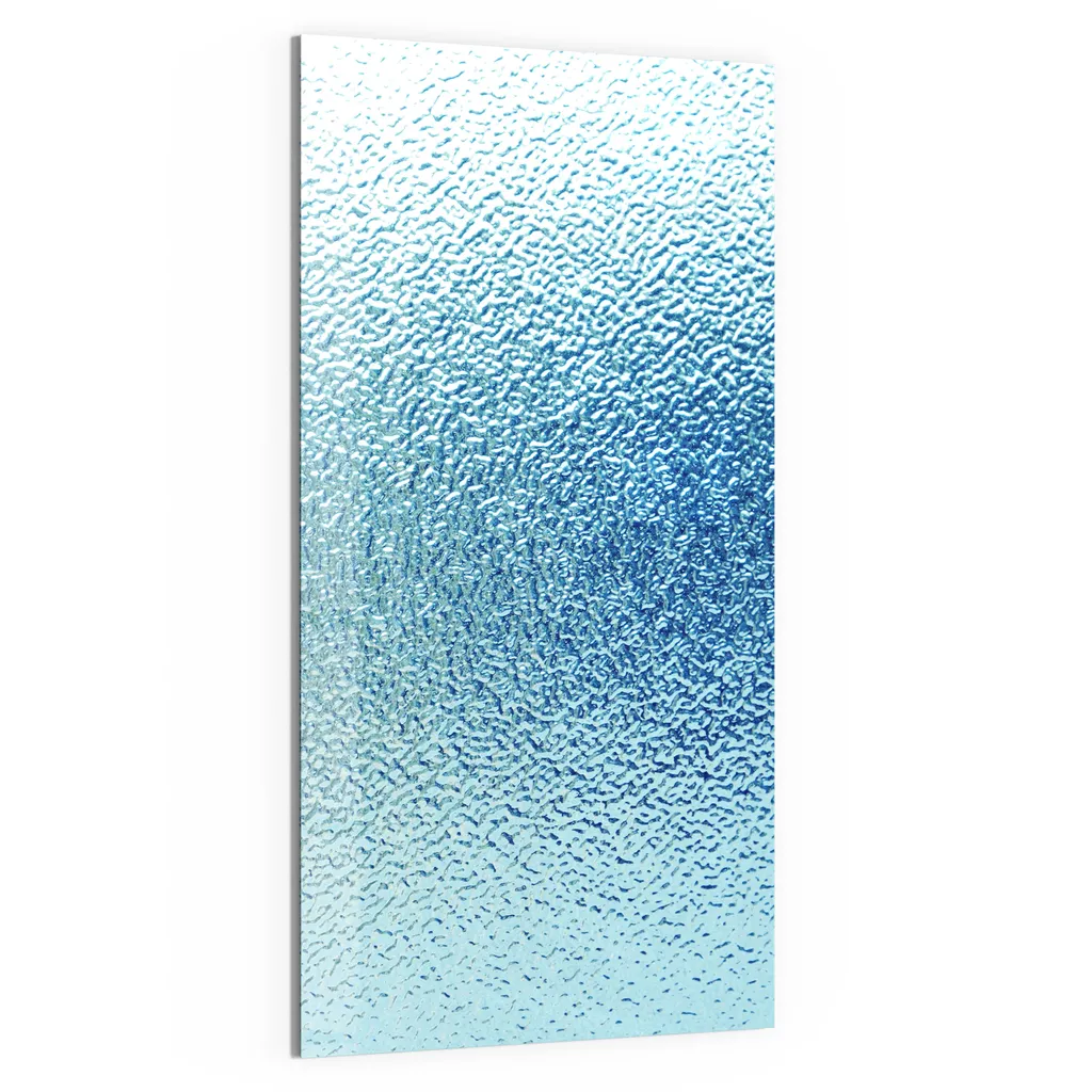 DEQORI Magnettafel Glas 50x100 cm 'Milchglas mit Blaustich' beschreibbar Whiteboard